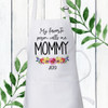Personalized Watercolor Floral My Favorite People Apron - Gift for Mommy