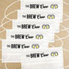Disposable Face Mask Set: Brew Crew Beer Birthday, Bachelor or Bachelorette Party Favor Masks with Filter and Nose Wire