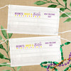 Disposable New Orleans Party Face Mask & Sanitizer Wipe Set: Personalized Beignets Booze & Besties