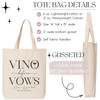 Vino Before Vows Tote + Favor Bags