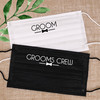 Groom's Crew Wedding Party Disposable Face Masks - Groom Mask and Groomsman Mask