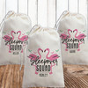 Flamingo Sleepover Squad Favor Bags