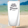 Retro Bride & Groom Beach Towels - Personalized Honeymoon Gifts - Custom Beach Towels for Newlyweds - Custom Wedding Gifts for The Couple