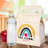 Personalized Kids Lunch Tote - Rainbow Canvas School Lunch Bag for Girls - Preschool Gifts