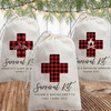 Personalized Plaid Hangover Survival Kit Bags for Mountain Getaway, Weekend in the Woods, Camping Girls Trip or Flannel Fling Bachelorette