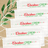 Christmas Crew Personalized Disposable Face Masks - Custom Christmas Mask Set for Kids and Adults