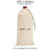 Customized Wine Bags + Drawstring Canvas Bottle Gift Bags | Joy & Chaos