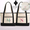 Modern Monogram Beach Tote