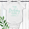 Modern Script Personalized Birthday Girl Shirt (More Colors)