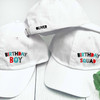 Birthday Boy Hat  - Boys Birthday Baseball Hats - Childrens Birthday Hats - Birthday Squad Hats for Boys