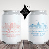 Modern City Skyline Can Coolers