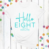 Modern Script Girls Hello Birthday Shirts