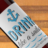  Custom Wine Labels for Boat Party - Nautical Party Decorations -Custom Wine Bottle Stickers for Nauti Party, Cruise, Sailing Trip, Yacht Party - Let's Get Nauti, Let's Go Overboard, Drink Like a Sailor, Let's Get Ship Faced Wine Labels 