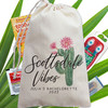Desert Vibes Succulent Custom Favor Bags - Cactus Bachelorette Party Favor Bags  - Scottsdale Bachelorette Gift Bags - Palm Springs Gift Bags Personalized