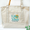 Lake Life + Lake Vibes Beach Tote