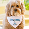 First Mate Custom Dog Bandana - Personalized Dog Boat Bandana