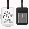 Modern Heart Mr. and Mrs. Luggage Tags