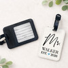 Modern Heart Mr. and Mrs. Luggage Tags