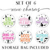Witchy AF Halloween Wine Charms