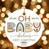 Boho Earth Oh Baby First Christmas Ornament