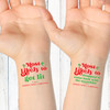 Most Likely To Custom Christmas Tattoos - Temporary Christmas Tattoos for Adults - Holiday Bachelorette Party Favor Tattoos - Christmas Bar Crawl Favors