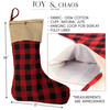 MerryJuana Christmas Plaid Stocking