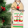 Elfed Up Christmas Wood Wine Tags