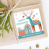 Boho Christmas Reindeer Gift Labels