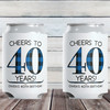 Custom 40th Birthday Can Coolers - Insulated Slim Can Sleeves - Drink Can Hugs with Names -Cheers to 40 Years Party Favors - Custom Plaid Can Cozies