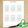 Merry Merry Christmas Printable Gift Tags (Instant Download)