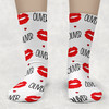 Personalized Valentines Day Socks for Kids - Custom Toddler Socks with Name - Childrens Valentines Day Socks -  Toddler Girls Socks - Boys Personalized Socks 
