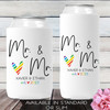Gay Wedding Favors - Custom Wedding Can Coolers - Personalized Bulk Wedding Can Cozies - Slim Can Sleeves - Mr. and Mr. Same Sex Wedding Can Cozy