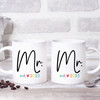 Mr. & Mr. Mugs - Personalized Mug Set for Gay Couple - Custom His and His Mugs for Grooms - Gift for Husband  - Wedding Mugs for Same Sex Male Couple