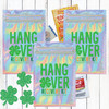 St. Patrick's Day Hangover Kit Bags - Zip Top Waterproof Holographic Pouches - Shamrock Party Favor Bags for Adults - Custom Hangover Recovery Kits for St Patricks Day Party