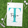 Modern Monogram Golf Towel