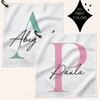 Modern Monogram Golf Towel