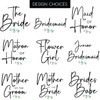 Eucalyptus Bridal Party Wood Hanger Tags