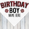 Plaid Birthday Dog Bandana