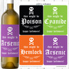 You Might Die Halloween Wine Labels