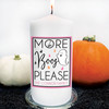 More Boos Please Halloween Candle