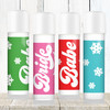 Retro Snowflake Bride + Babe Lip Balm for Christmas Bridal Shower or Christmas Bachelorette Party