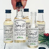 Mistletoe Spirits Mini Liquor Bottles + Labels