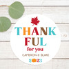 Retro Thankful Thanksgiving Labels