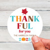 Retro Thankful Thanksgiving Labels