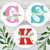 Christmas Monogram Gift Labels