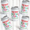 Cheerful Friendsmas Can Coolers