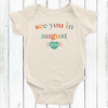 Retro See You In... Pregnancy Announcement Bodysuit