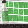 Time To Par Tee Golf Mini Liquor Bottles + Labels