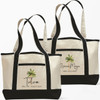 Palm Tree Mexico Beach Tote Bags