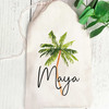 Palm Tree Name Tote Bags
